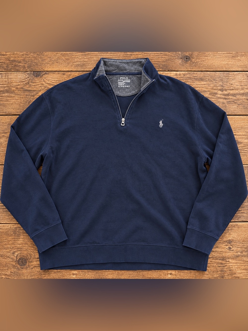Polo Ralph Lauren Performance 1/4 Zip Pullover Navy Blue Men’s XXL